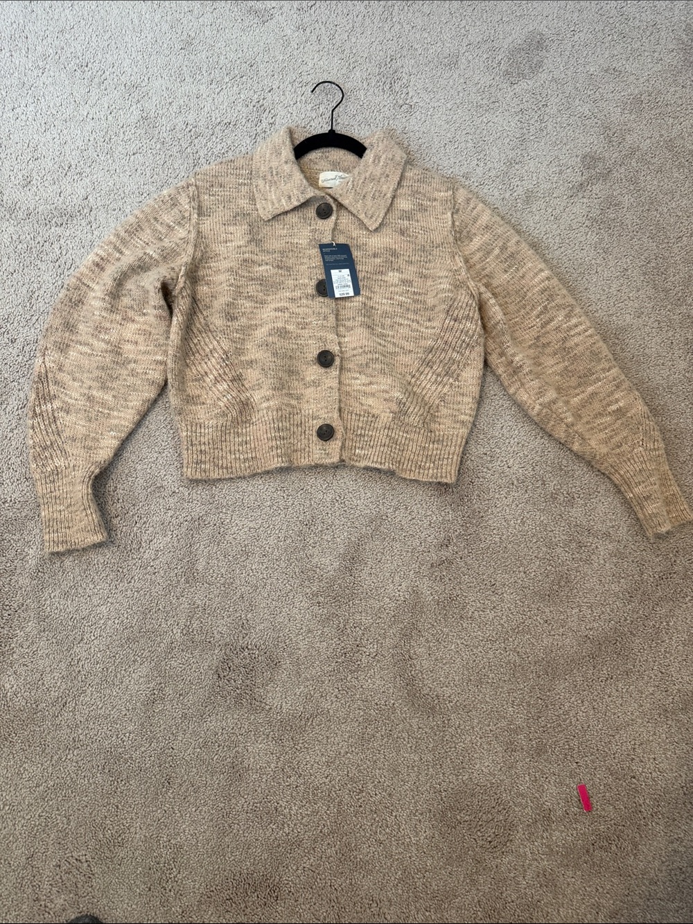 Universal Thread Neutral Marled Collared Knit Cardigan